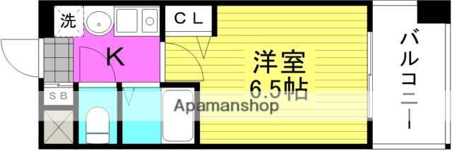 エステムコート大阪城北 天満の杜(1K/3階)の間取り写真