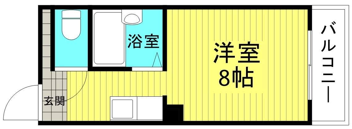 サンウィング南森町(ワンルーム/2階)の間取り写真