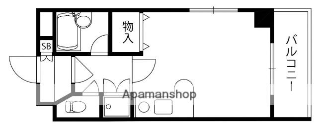 グランピア扇町(ワンルーム/3階)の間取り写真