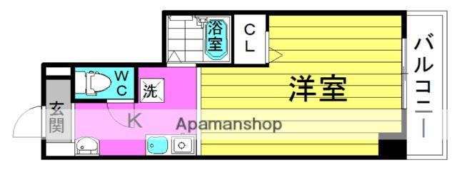 ラ・リッシュ北梅田(1K/7階)の間取り写真