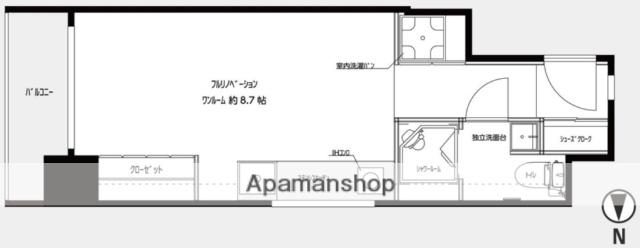 エクセランス梅田西(1K/3階)の間取り写真