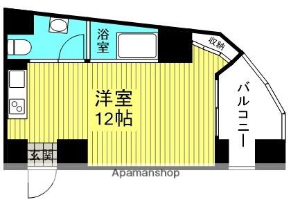 是空DOSHIN(ワンルーム/2階)の間取り写真