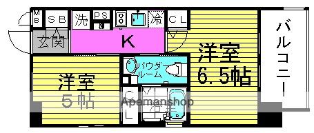 エステムプラザ梅田・中崎Ⅲツインマークスノース(2K/6階)の間取り写真