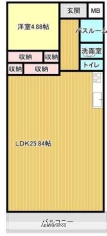 コープ野村梅田A棟(1LDK/14階)の間取り写真