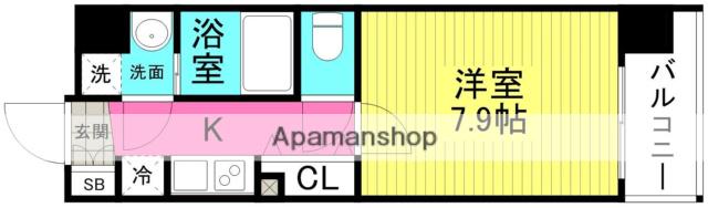 アドバンス東梅田アクシス(1K/13階)の間取り写真