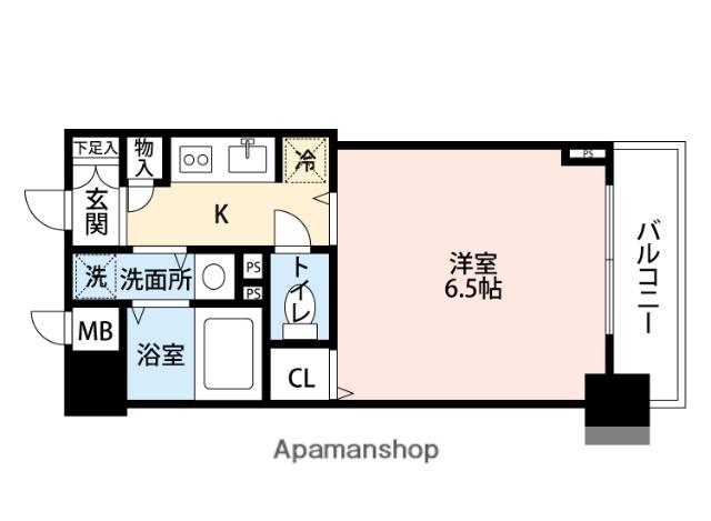 アクアプレイス梅田5(1K/12階)の間取り写真