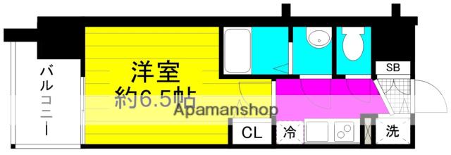 プレサンス梅田東アルファ(1K/11階)の間取り写真