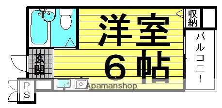 エスティーム18(1K/3階)の間取り写真