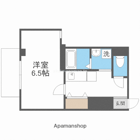 NOB 西梅田(1K/3階)の間取り写真