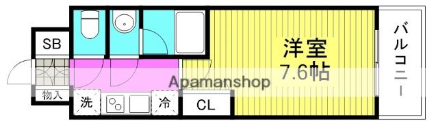 MID COUT UMEKITA(1K/3階)の間取り写真