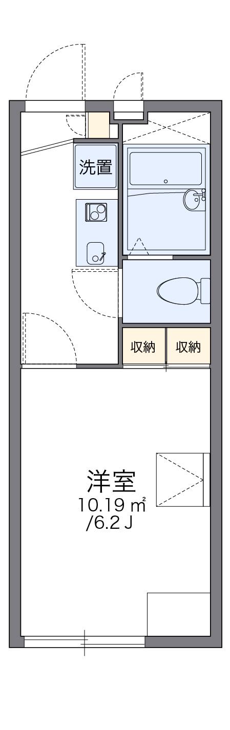 レオパレスコスモス(1K/1階)の間取り写真