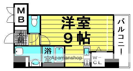 ラルーチェ北梅田(ワンルーム/6階)の間取り写真