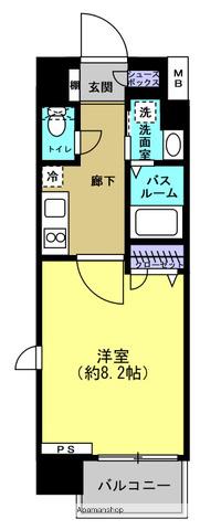 ディクス梅田東レジデンス(1K/7階)の間取り写真