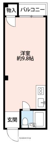 南森町ロイヤルハイツ(ワンルーム/3階)の間取り写真