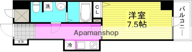 COMENZ梅田(1K/5階)の間取り写真