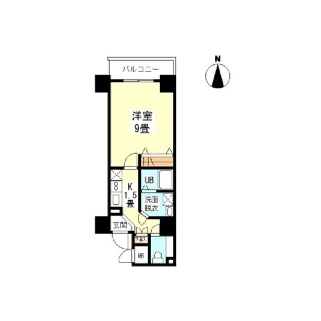 ジュネス高津公園(1K/5階)の間取り写真