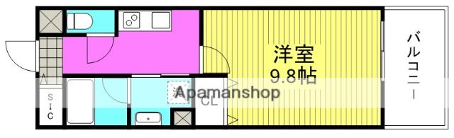 ATKレジデンスなにわ橋(1K/4階)の間取り写真