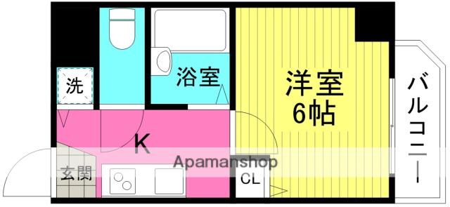 U-RO新大阪(1K/2階)の間取り写真