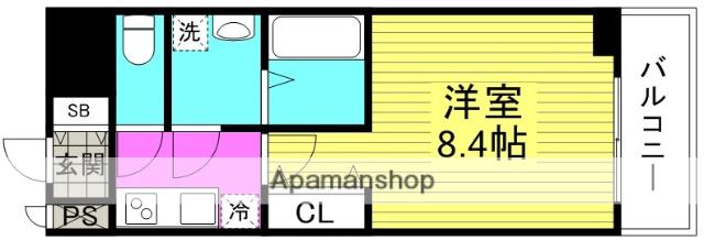 プレサンス梅田(1K/3階)の間取り写真