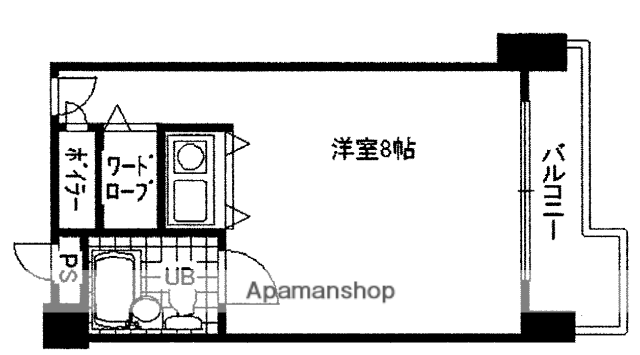 朝日プラザ新大阪(ワンルーム/8階)の間取り写真