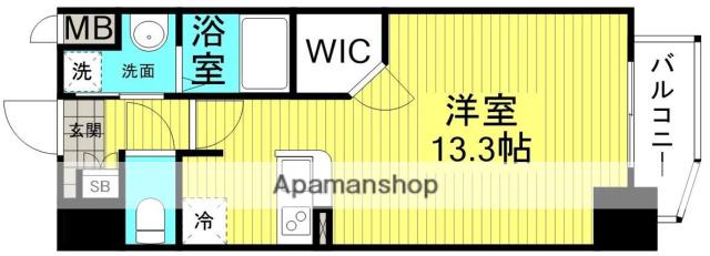 LA DOUCEUR梅田ウエスト(1K/7階)の間取り写真