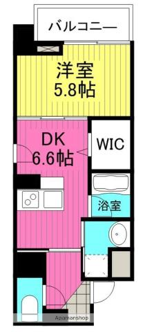 アザレア梅田(1DK/4階)の間取り写真