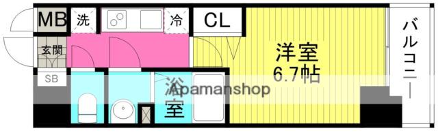 プレサンス 梅田北 ディア(1K/4階)の間取り写真