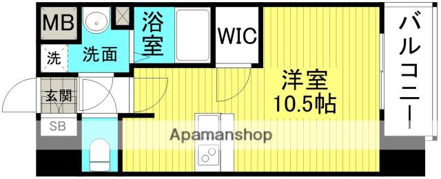 プレサンス新大阪クロステージ(ワンルーム/8階)の間取り写真