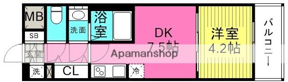 レオンコンフォート梅田北(1DK/5階)の間取り写真