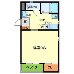 アゼリア01(1K/3階)の間取り写真