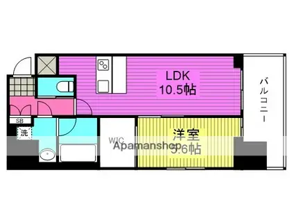 LA DOUCEUR天満(1LDK/11階)の間取り写真