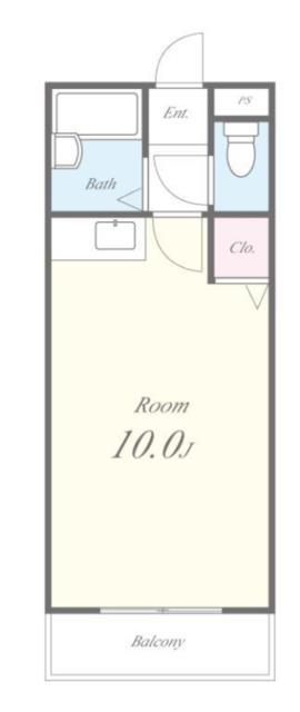 エリアント豊川(ワンルーム/4階)の間取り写真