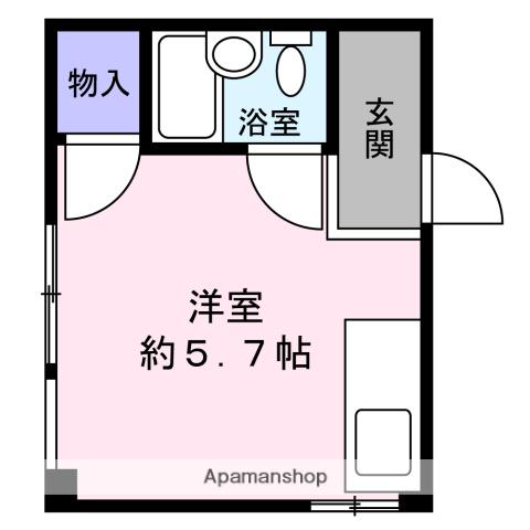 姫野マンション(ワンルーム/4階)の間取り写真