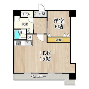 アルカディア イン(1LDK/8階)の間取り写真