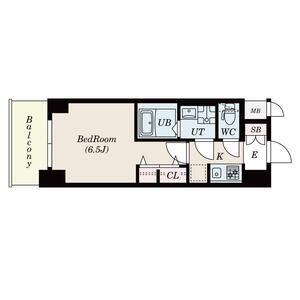 S-RESIDENCE新大阪RISH(1K/6階)の間取り写真