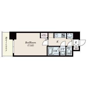 S-RESIDENCE江坂EMINENCE(1K/3階)の間取り写真