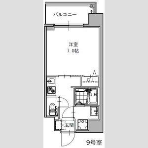 S-RESIDENCE福島GRANDE(1K/7階)の間取り写真