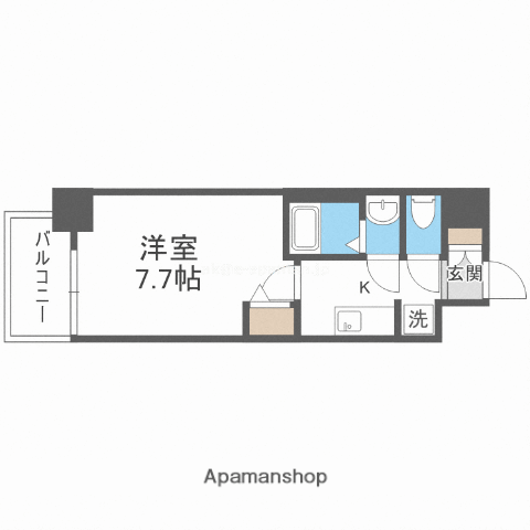 MJC大阪ラフィーネ(1K/5階)の間取り写真