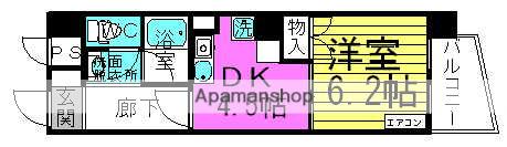 シャルマンハイム大淀(1DK/2階)の間取り写真