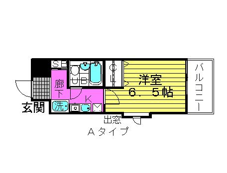 エスリード新大阪(1K/8階)の間取り写真