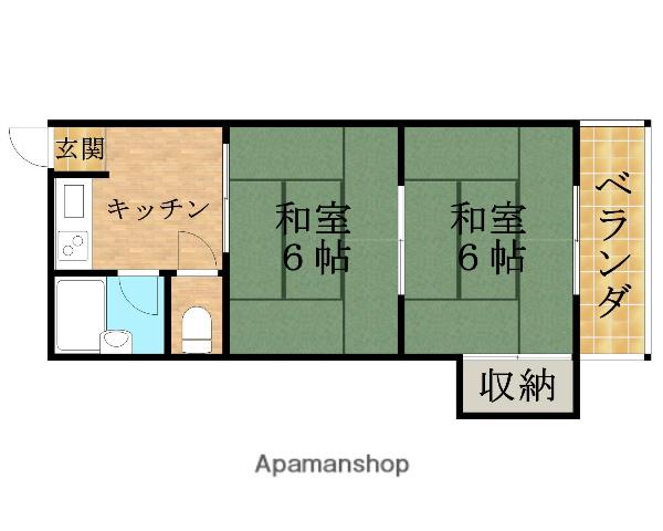 めぐみマンション(2K/2階)の間取り写真