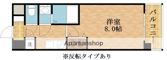 セレニテ江坂ミラク(1K/4階)の間取り写真