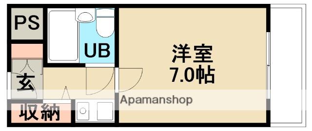 エトワールオーク(1K/2階)の間取り写真