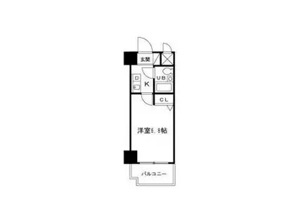 シティーアリーナ阿波座西(1K/8階)の間取り写真