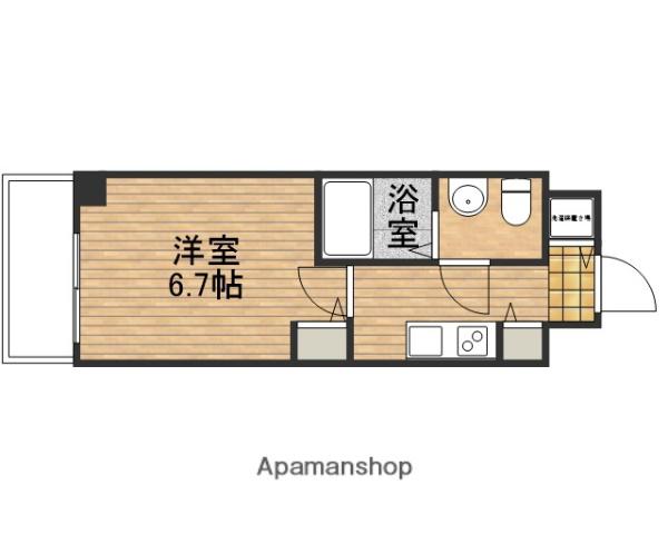 S-RESIDENCE北浜(1K/10階)の間取り写真