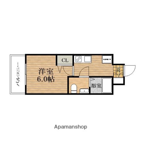 SERENITE北浜(1K/14階)の間取り写真