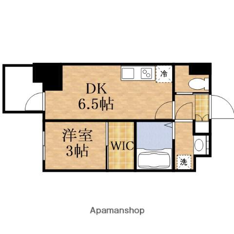 セレニテ堺筋本町リアン(1DK/2階)の間取り写真