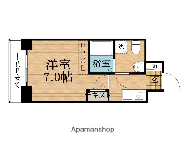 アドバンス心斎橋ラシュレ(1K/10階)の間取り写真