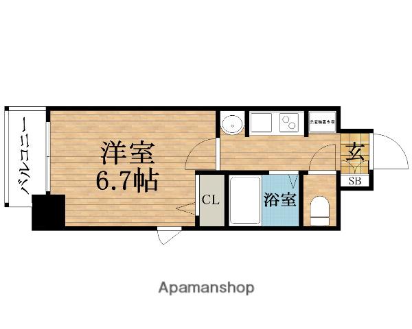 エステムプラザ・ミッドプレイス(1K/2階)の間取り写真