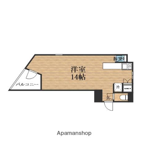 創空 KYUTARO(ワンルーム/10階)の間取り写真